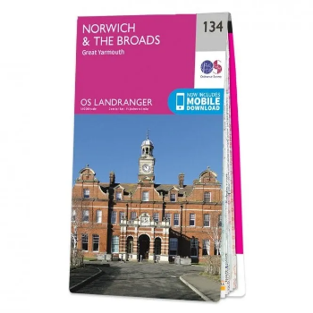 Ordnance Survey Landranger 1:50 000 - 134 - Norwich & The Broads