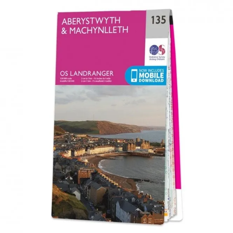 Ordnance Survey Landranger 1:50 000 - 135 - Aberystwyth