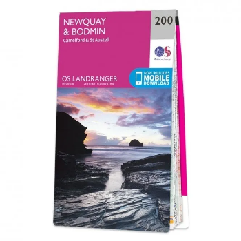 Ordnance Survey Landranger 1:50 000 - 200 - Newquay & Bodmin