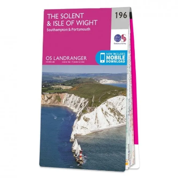 Ordnance Survey Landranger 1:50 000 - 196 - Solent & Isle of Wight