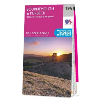 Ordnance Survey Landranger 1:50 000 - 195 - Bournemouth & Purbeck