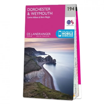 Ordnance Survey Landranger 1:50 000 - 194 - Dorchester & Weymouth