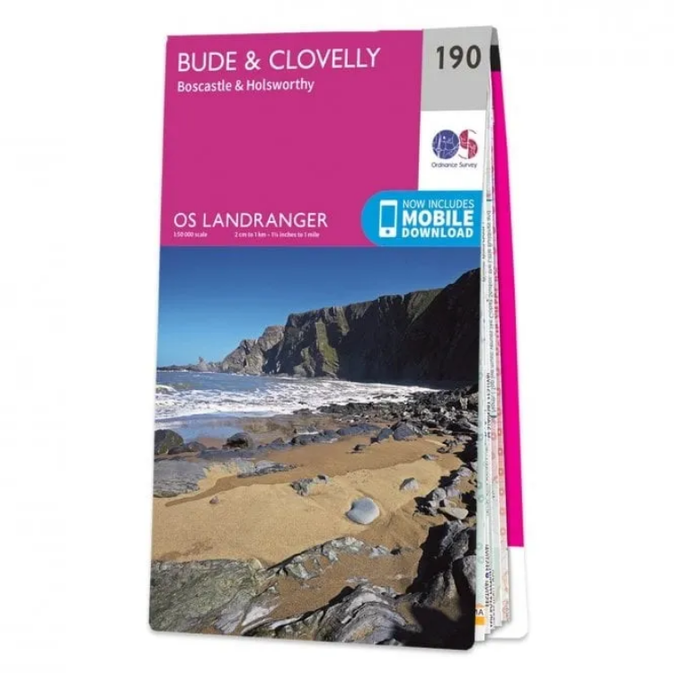 Ordnance Survey Landranger 1:50 000 - 190 - Bude & Clovelly