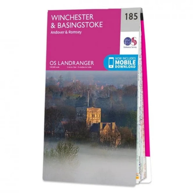 Ordnance Survey Landranger 1:50 000 - 185 - Winchester & Basingstoke