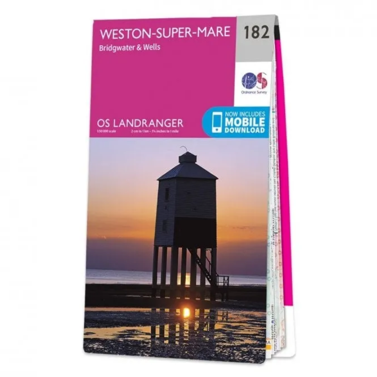 Ordnance Survey Landranger 1:50 000 - 182 - Weston Super Mare