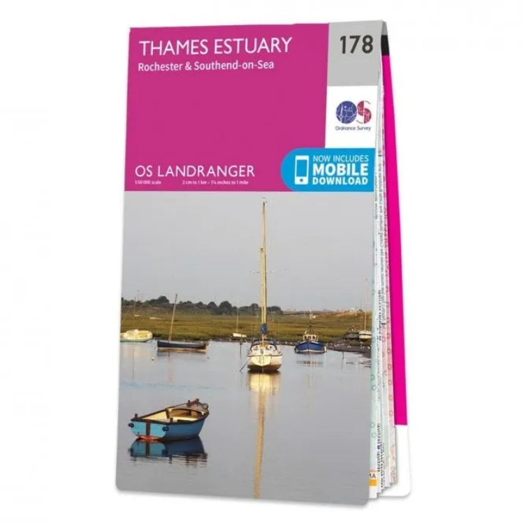 Ordnance Survey Landranger 1:50 000 - 178 - The Thames Estuary