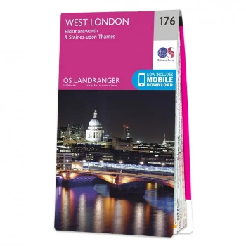Ordnance Survey Landranger 1:50 000 - 176 - West London