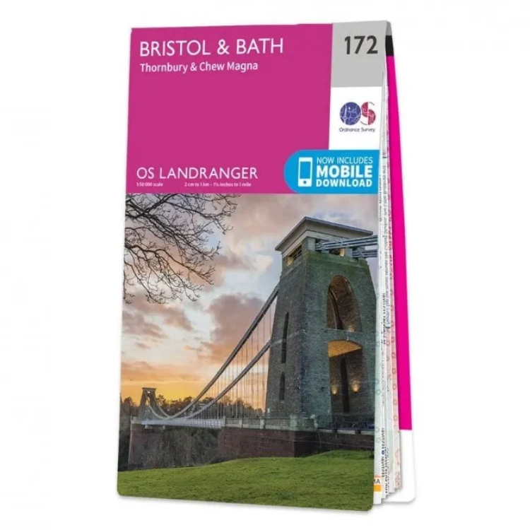 Ordnance Survey Landranger 1:50 000 - 172 - Bristol & Bath