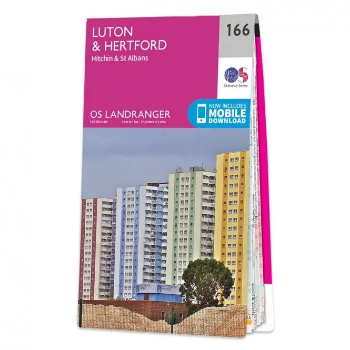 Ordnance Survey Landranger 1:50 000 - 166 - Luton & Hertford