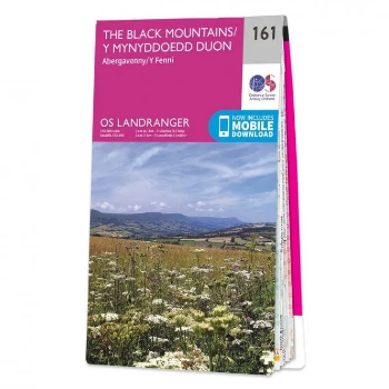 Ordnance Survey Landranger 1:50 000 - 161 - Abergavenny & Black Mountains