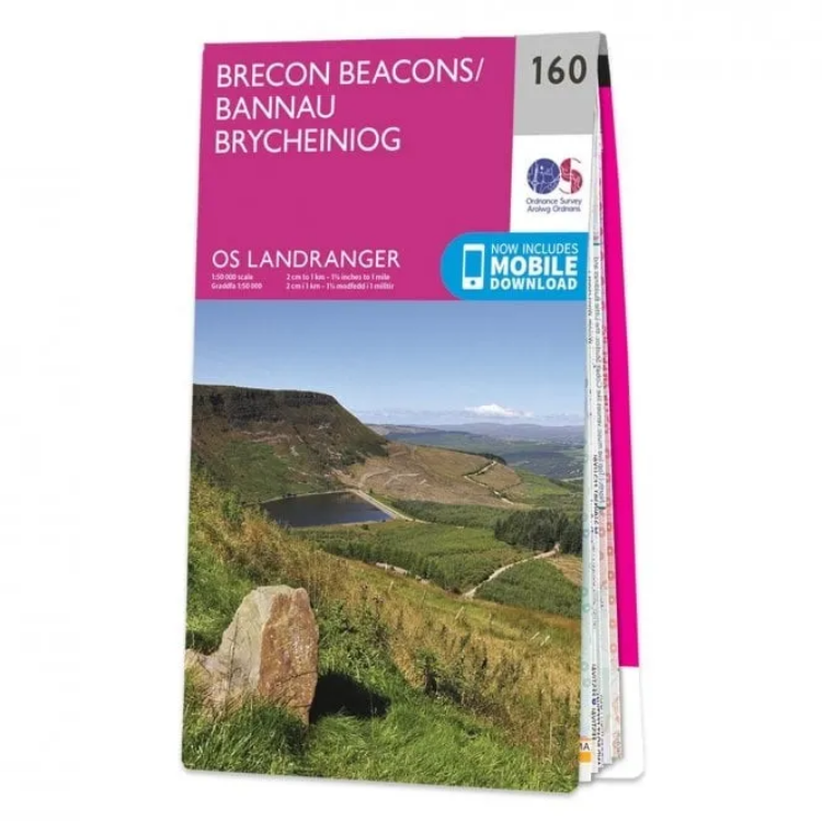 Ordnance Survey Landranger 1:50 000 - 160 - Brecon Beacons