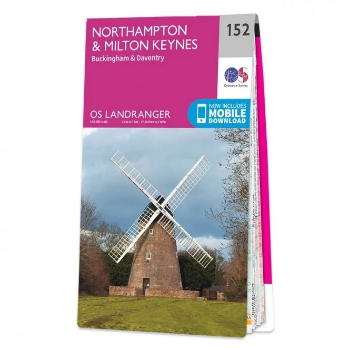 Ordnance Survey Landranger 1:50 000 - 153 - Northampton & Milton Keynes