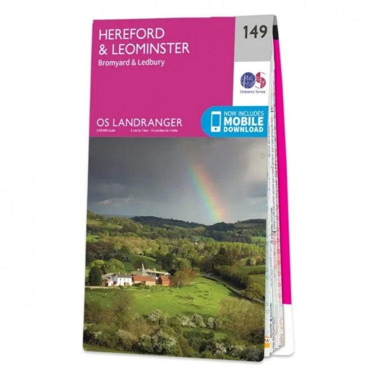 Ordnance Survey Landranger 1:50 000 - 149 - Hereford & Leominster