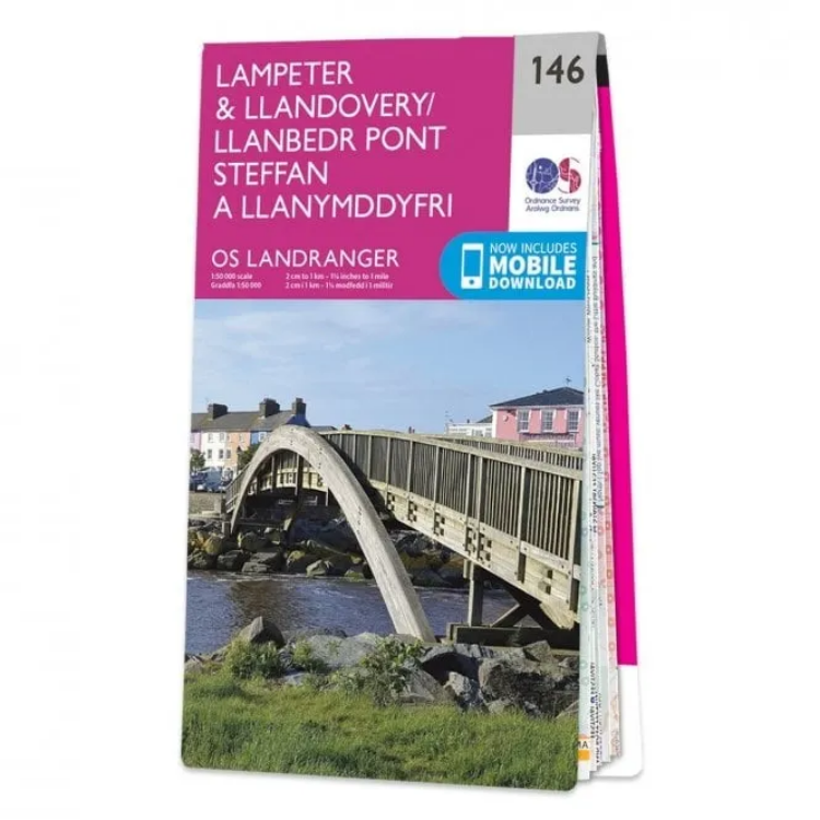 Ordnance Survey Landranger 1:50 000 - 146 - Lampeter & Landovery
