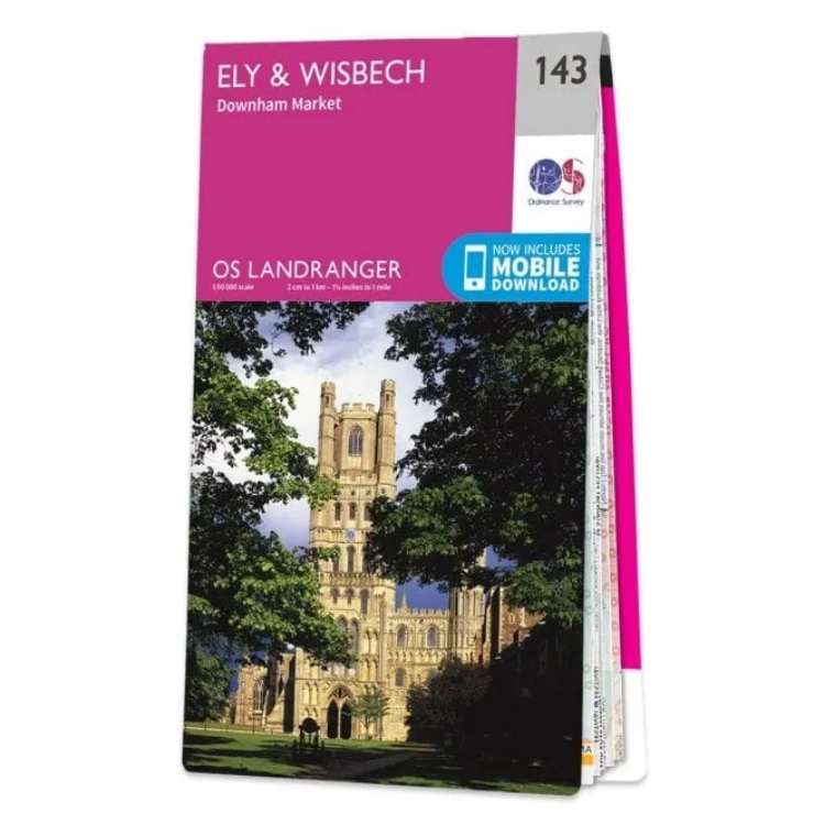Ordnance Survey Landranger 1:50 000 - 143 - Ely & Wisbech