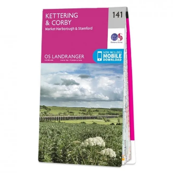 Ordnance Survey Landranger 1:50 000 - 141 - Kettering & Corby