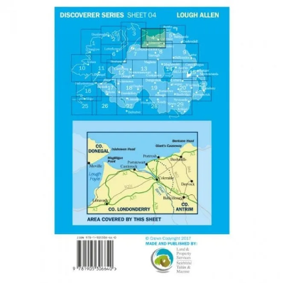 Ordnance Survey of Northern Ireland Discoverer Map Series 1:50 000