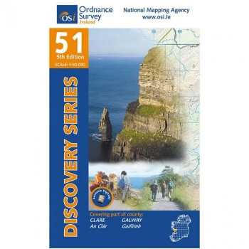 Ordnance Survey of Ireland Discovery Series 1:50 000 - 51 - Clare Galway