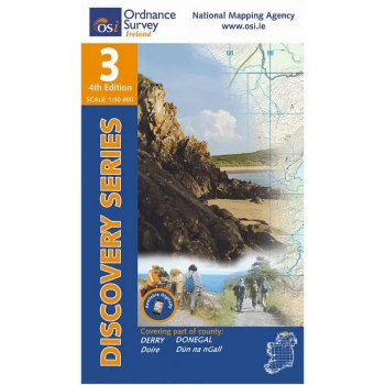 Ordnance Survey of Ireland Discovery Series 1:50 000 - 3 - Donegal Mallin Head