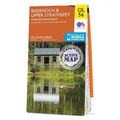 Ordnance Survey Explorer Outdoor Leisure 1:25 000 Laminated - OL56 - Badenoch & Upper Strathspey