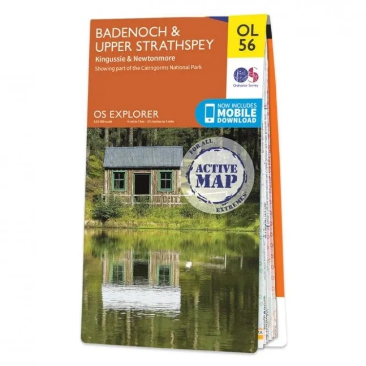 Ordnance Survey Explorer Outdoor Leisure 1:25 000 Laminated - OL56 - Badenoch & Upper Strathspey