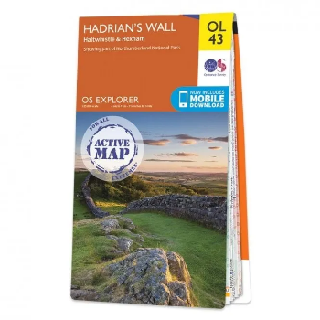 Ordnance Survey Explorer Outdoor Leisure 1:25 000 Laminated - OL43 - Hadrian's Wall