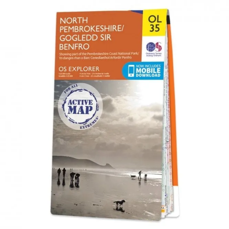Ordnance Survey Explorer Outdoor Leisure 1:25 000 Laminated - OL35 - North Pembrokeshire