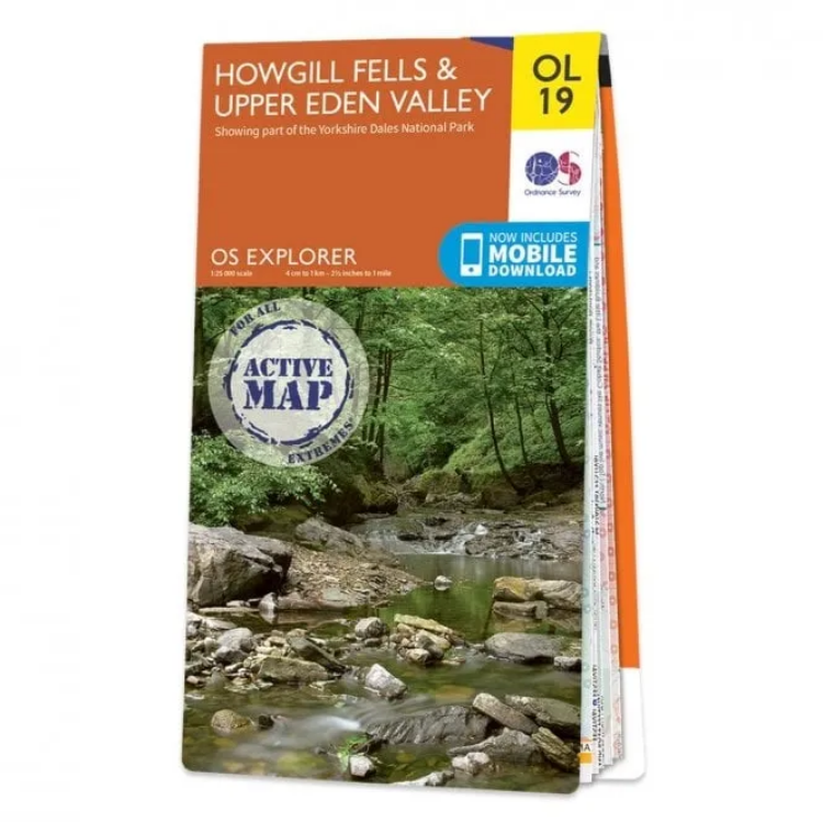 Ordnance Survey Explorer Outdoor Leisure 1:25 000 Laminated - OL19 - Howgil Fells & Upper Eden Valley