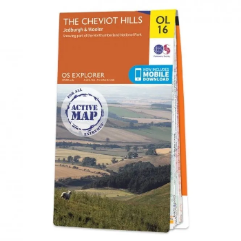 Ordnance Survey Explorer Outdoor Leisure 1:25 000 Laminated - OL16 - The Cheviot Hills