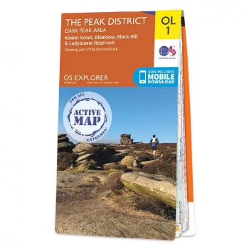 Ordnance Survey Explorer Outdoor Leisure 1:25 000 Laminated - OL1 - The Peak District