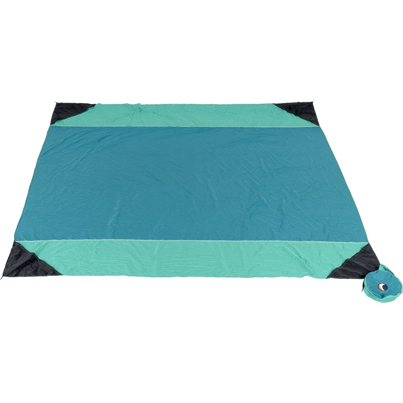 Ticket To The Moon Beach Blanket in Emerald Green / Green