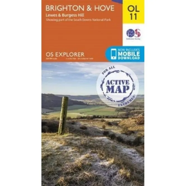 Ordnance Survey Explorer Outdoor Leisure 1:25 000 - OL11 - Brighton & Hove