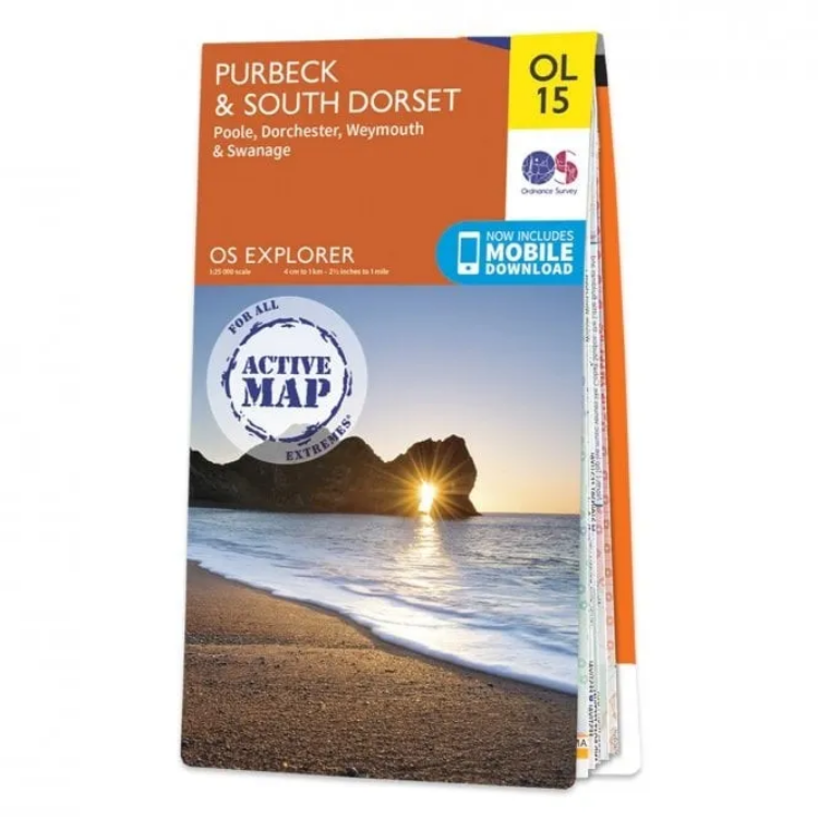 Ordnance Survey Explorer Outdoor Leisure 1:25 000  - OL15 - Purbeck & South Dorset