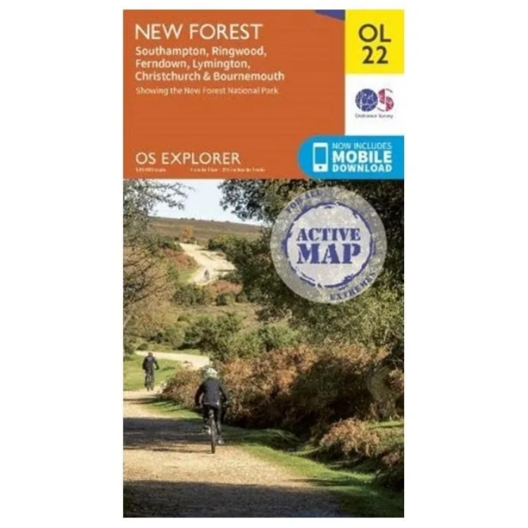 Ordnance Survey Explorer Outdoor Leisure 1:25 000 - OL22 - New Forest