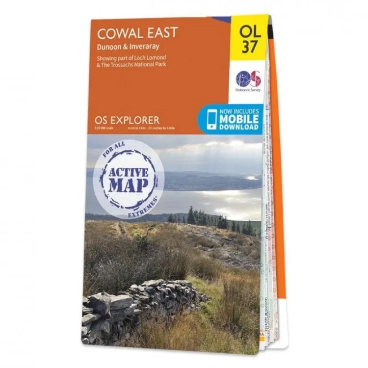 Ordnance Survey Explorer Outdoor Leisure 1:25 000 - OL37 - Cowal East