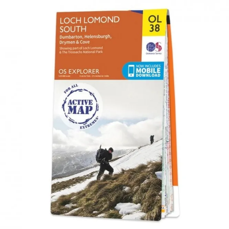 Ordnance Survey Explorer Outdoor Leisure 1:25 000 - OL38 - Loch Lomond South