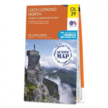 Ordnance Survey Explorer Outdoor Leisure 1:25 000 - OL39 - Loch Lomond North