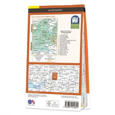 Ordnance Survey Explorer Outdoor Leisure 1:25 000 - OL45 - The Cotswolds