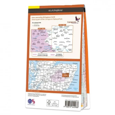 Ordnance Survey Explorer Outdoor Leisure 1:25 000 - OL59 - Aboyne, Alford & Strathdon