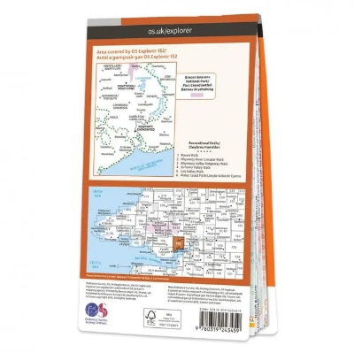 Ordnance Survey Explorer 1:25 000 Laminated - 152 - Newport & Pontypool