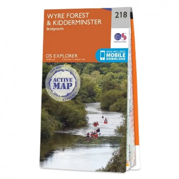 Ordnance Survey Explorer 1:25 000 Laminated - 218 - Kidderminster