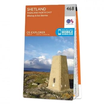 Ordnance Survey Explorer 1:25 000 - 468 - Shetland Mainland NE