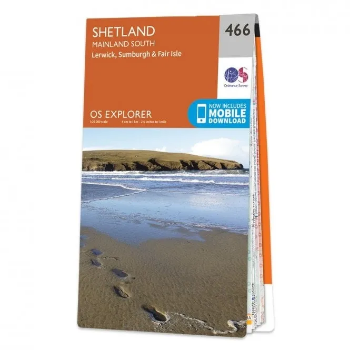 Ordnance Survey Explorer 1:25 000 - 466 - Shetland Mainland South