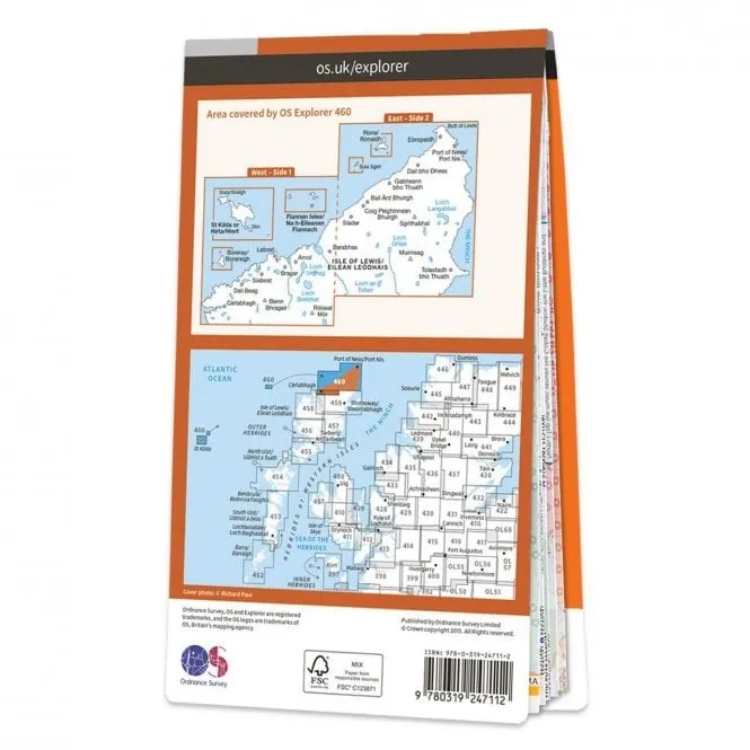 Ordnance Survey Explorer 1:25 000 - 460 - North Lewis