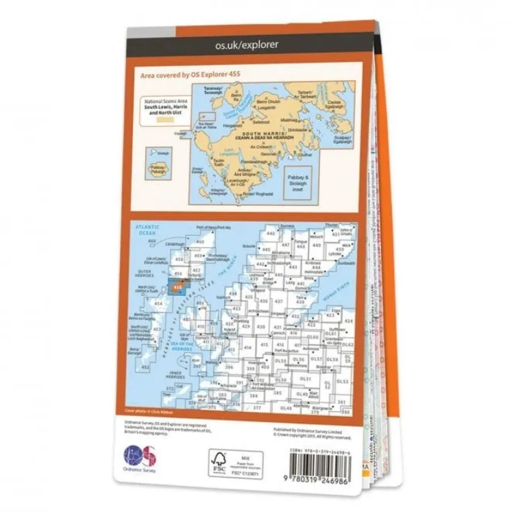 Ordnance Survey Explorer 1:25 000 - 455 - South Harris