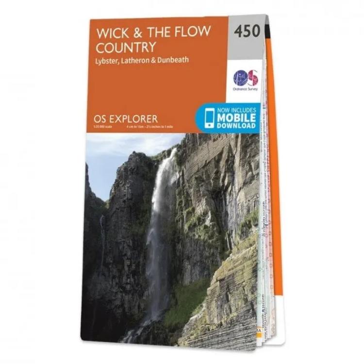 Ordnance Survey Explorer 1:25 000 - 450 - Wick & The Flow Country
