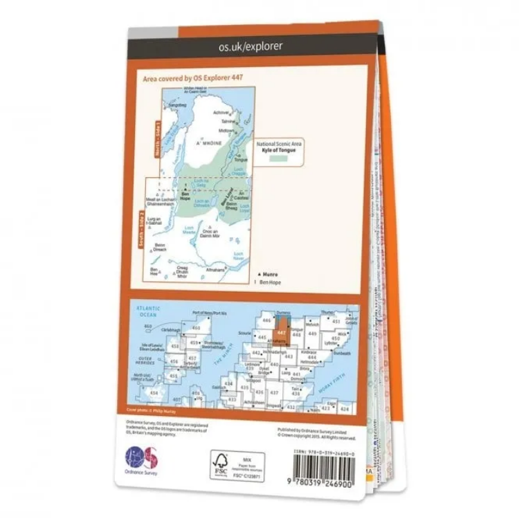 Ordnance Survey Explorer 1:25 000 - 447 - Ben Hope