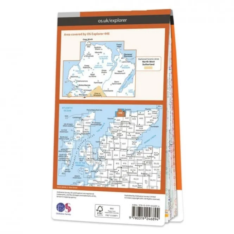 Ordnance Survey Explorer 1:25 000 - 446 - Durness & Cape Wrath