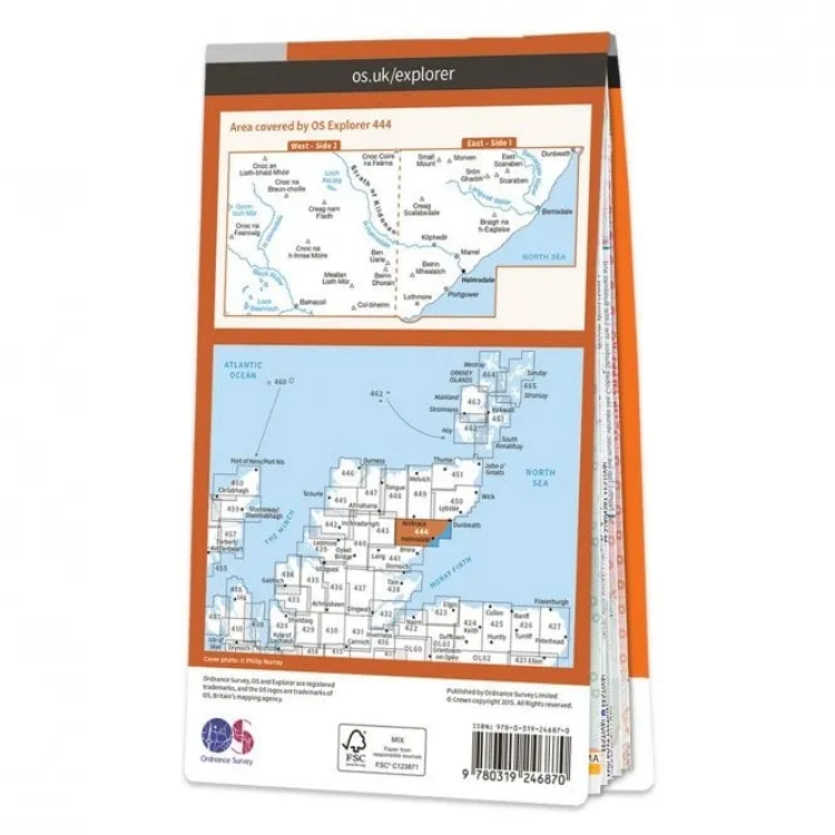 Ordnance Survey Explorer 1:25 000 - 444 - Helmsdale