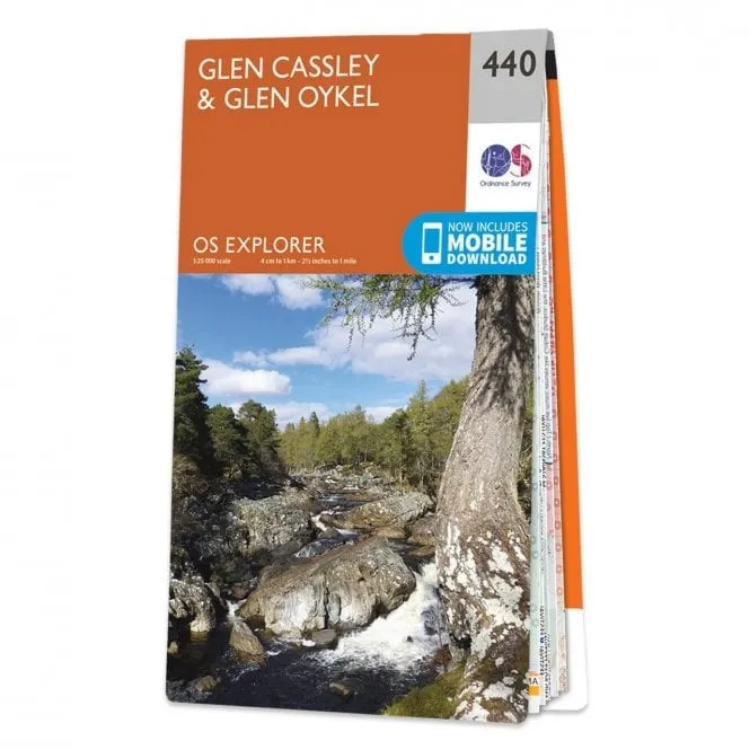 Ordnance Survey Explorer 1:25 000 - 440 - Glen Cassley